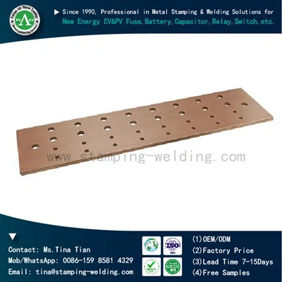 قضبان النحاس المطلية بالقصدير لقضبان النحاس الكهربائية المثقبة