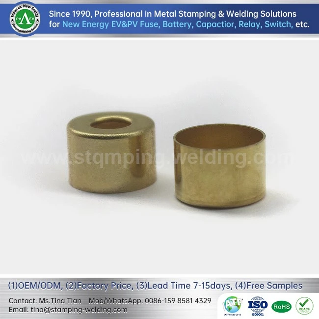 Brass Fitting End Cap For PV Fuse