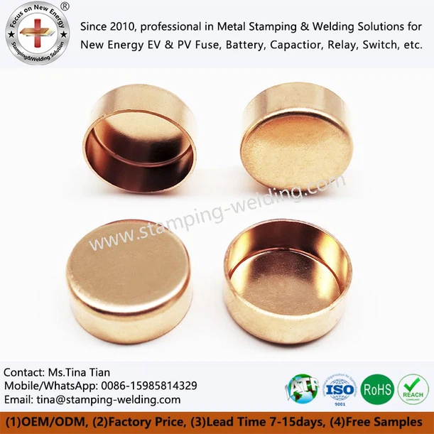 Copper Mental End Caps Copper Mental End Caps