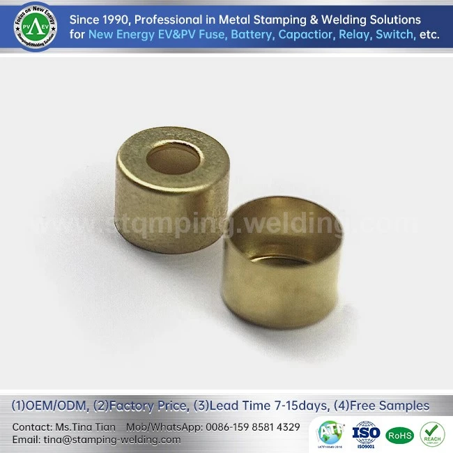 Brass Tube End Cap For PV Fuse Brass Tube End Cap For PV Fuse