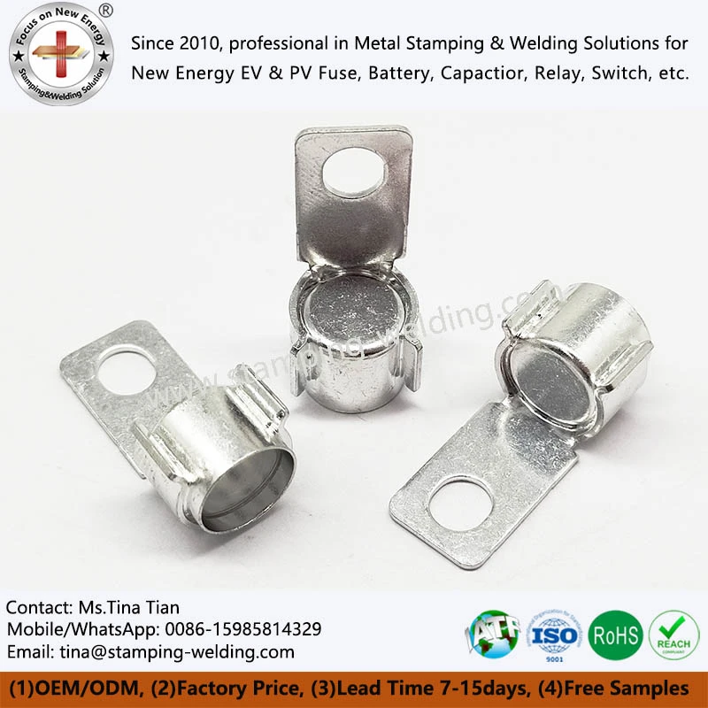Copper Contact For In-line PV Fuse Copper Contact For In-line PV Fuse
